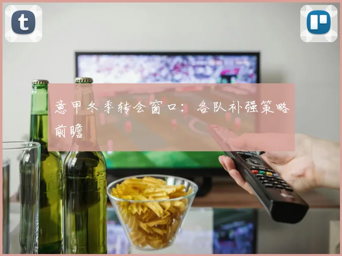意甲冬季转会窗口:各队补强策略前瞻